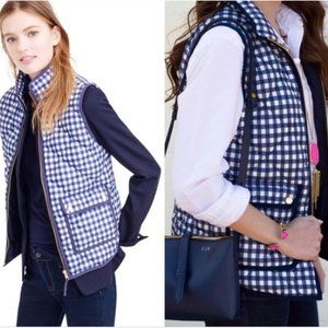 J Crew Gingham Excursion Vest
